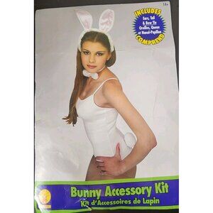 Woman's Halloween Bunny Accessory Kit Ears, Tail & Bow Tie
